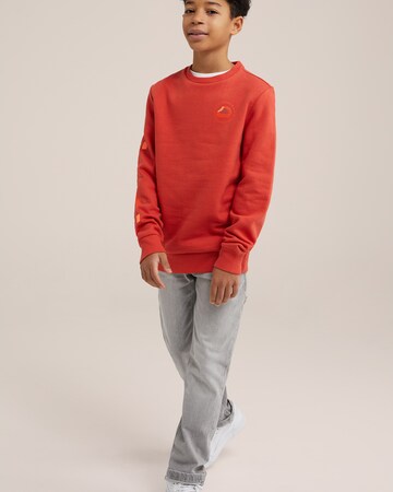 WE Fashion - Sweatshirt em laranja