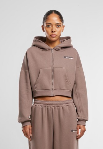Karl Kani Zip-Up Hoodie in Brown