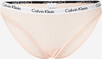 Calvin Klein Underwear Slip en abricot / orange pastel / noir / blanc, Vue avec produit
