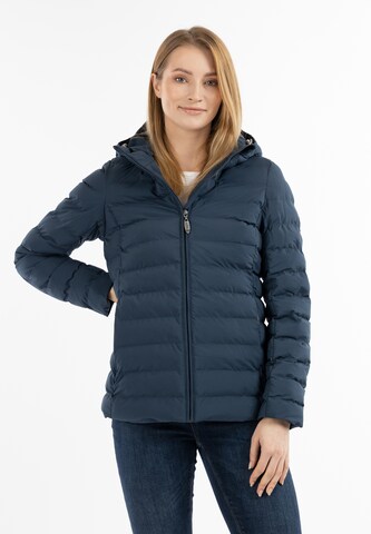 usha BLUE LABEL Winter Jacket in Blue: front