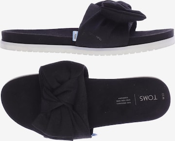 TOMS Sandalen 42 in Schwarz: predná strana