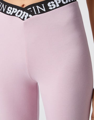 Plein Sport Skinny Leggings in Pink