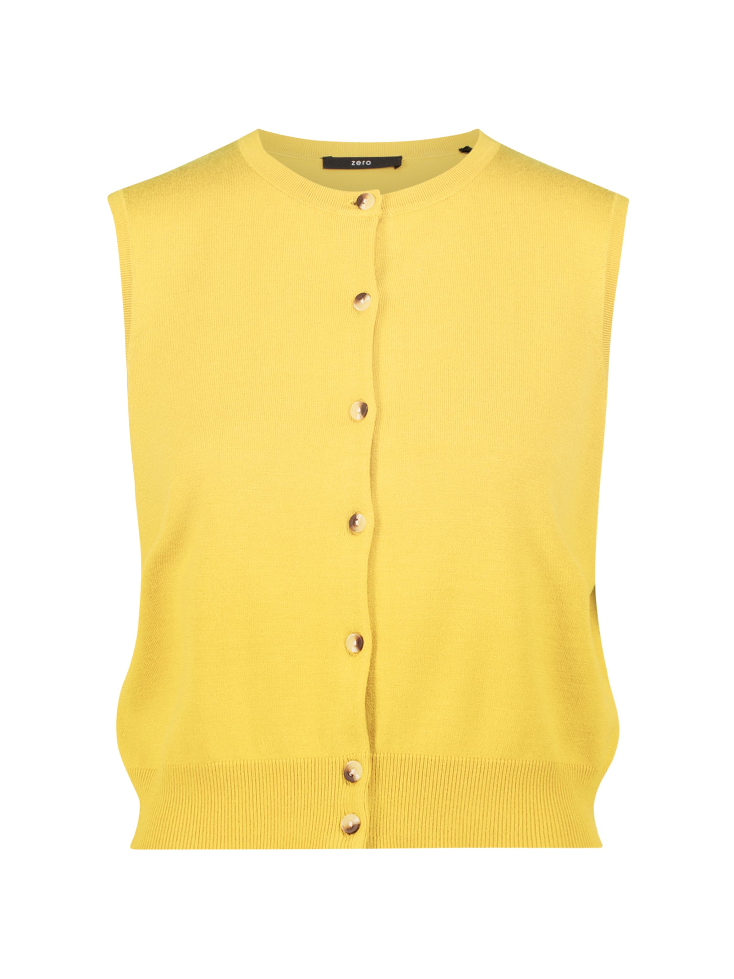 zero Strickjacke in Gelb: Vorderseite
