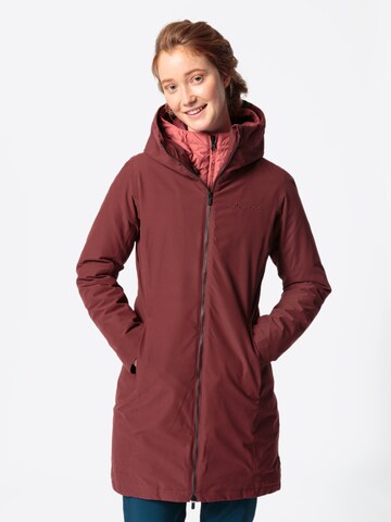 VAUDE Outdoorjas ' W Annecy 3in1 CT III ' in Rood: voorkant