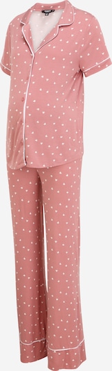 Missguided Maternity Pyjama en rose / blanc, Vue avec produit
