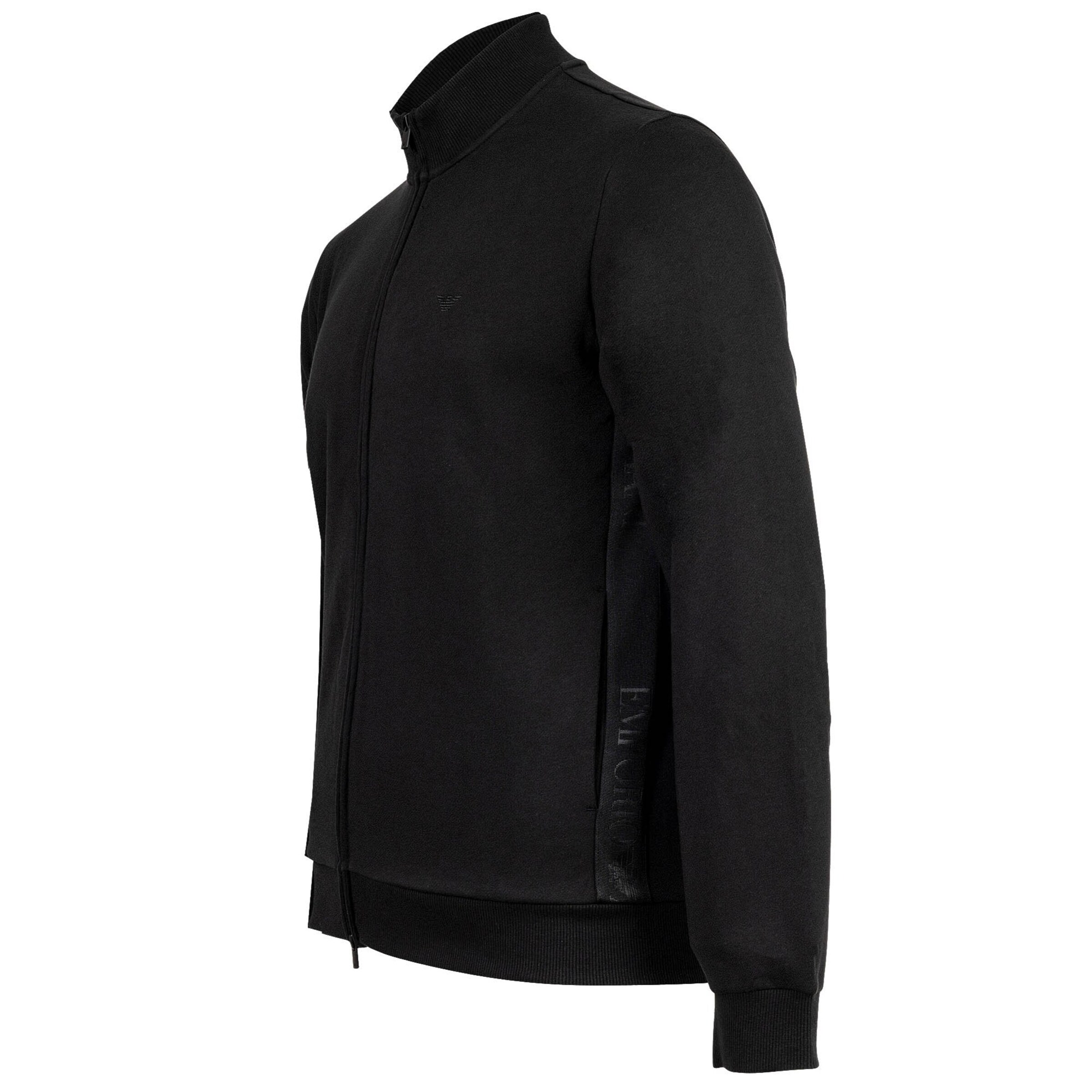 Emporio Armani - Sudadera con cremallera en negro