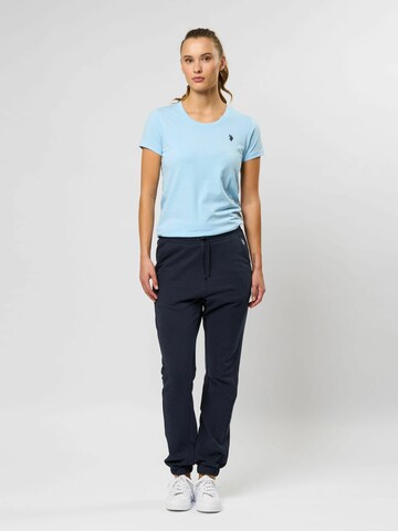 U.S. POLO ASSN. Tapered Housut 'India' värissä sininen