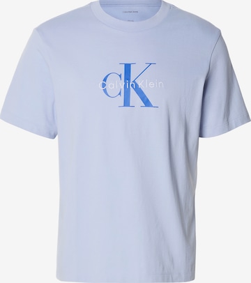 Calvin Klein Jeans Футболка 'CK Monogram Logo' в Лиловый: спереди