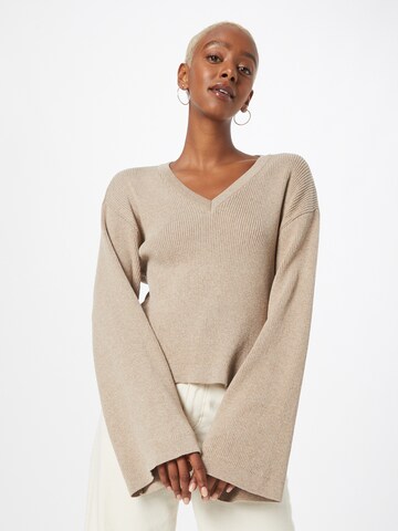 Pull-over NU-IN en beige : devant