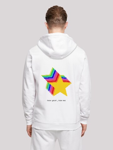 Sweat-shirt 'SIlvester Party Happy People Only' F4NT4STIC en blanc