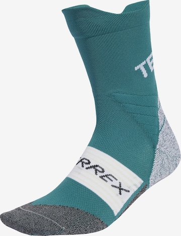 Chaussettes de sport 'Xperior' ADIDAS TERREX en vert : devant