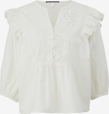 QS Blouse in White: front