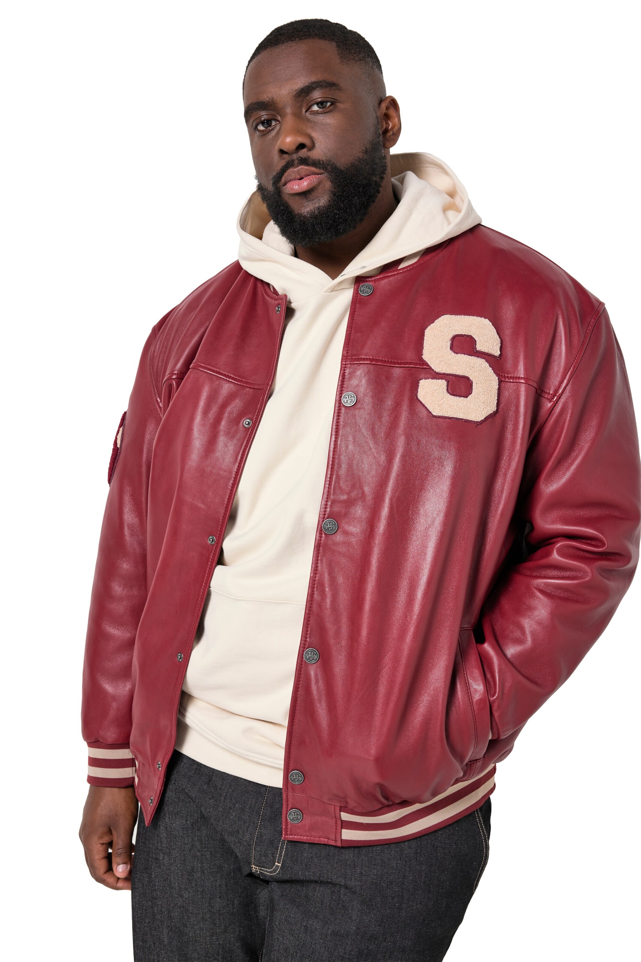 STHUGE Jacke in Rot: Vorderseite