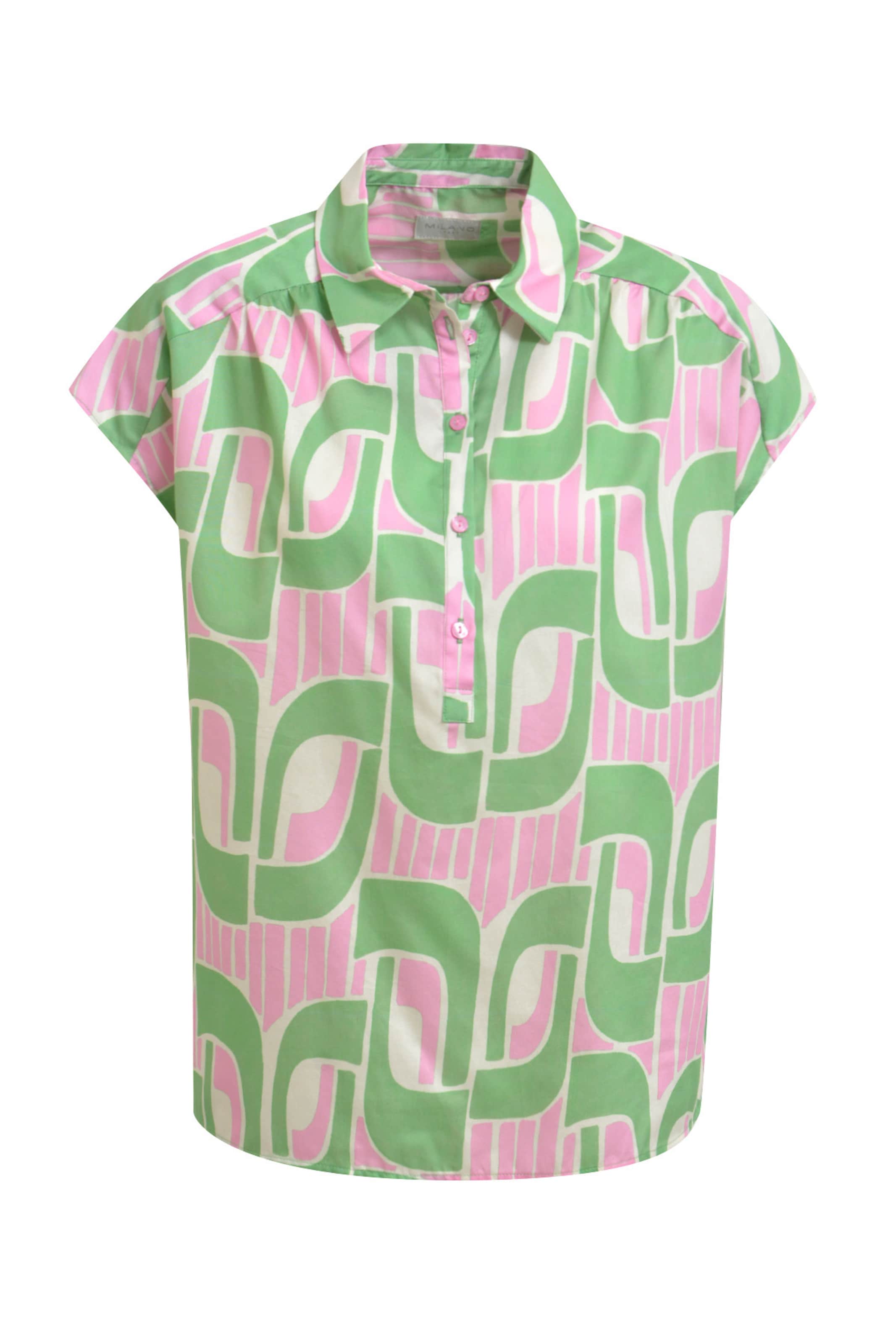 Milano Italy Blouse in Pink: front