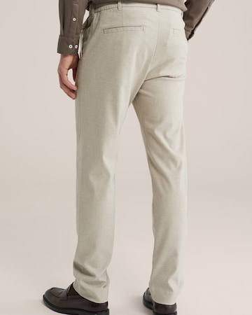WE Fashion Štandardný strih Chino nohavice - Béžová