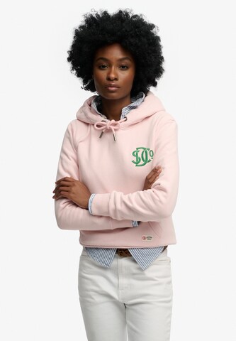 Sweat-shirt 'SD&C' Superdry & Co en rose : devant