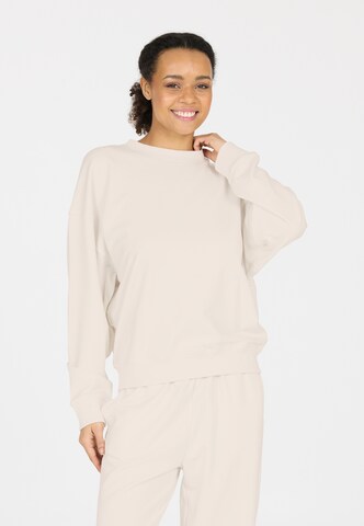 Athlecia Sweatshirt 'Crecy' in Beige: front