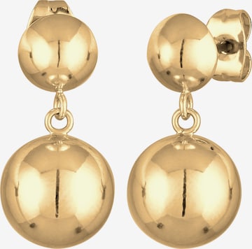 ELLI Náušnice – zlatá: přední strana