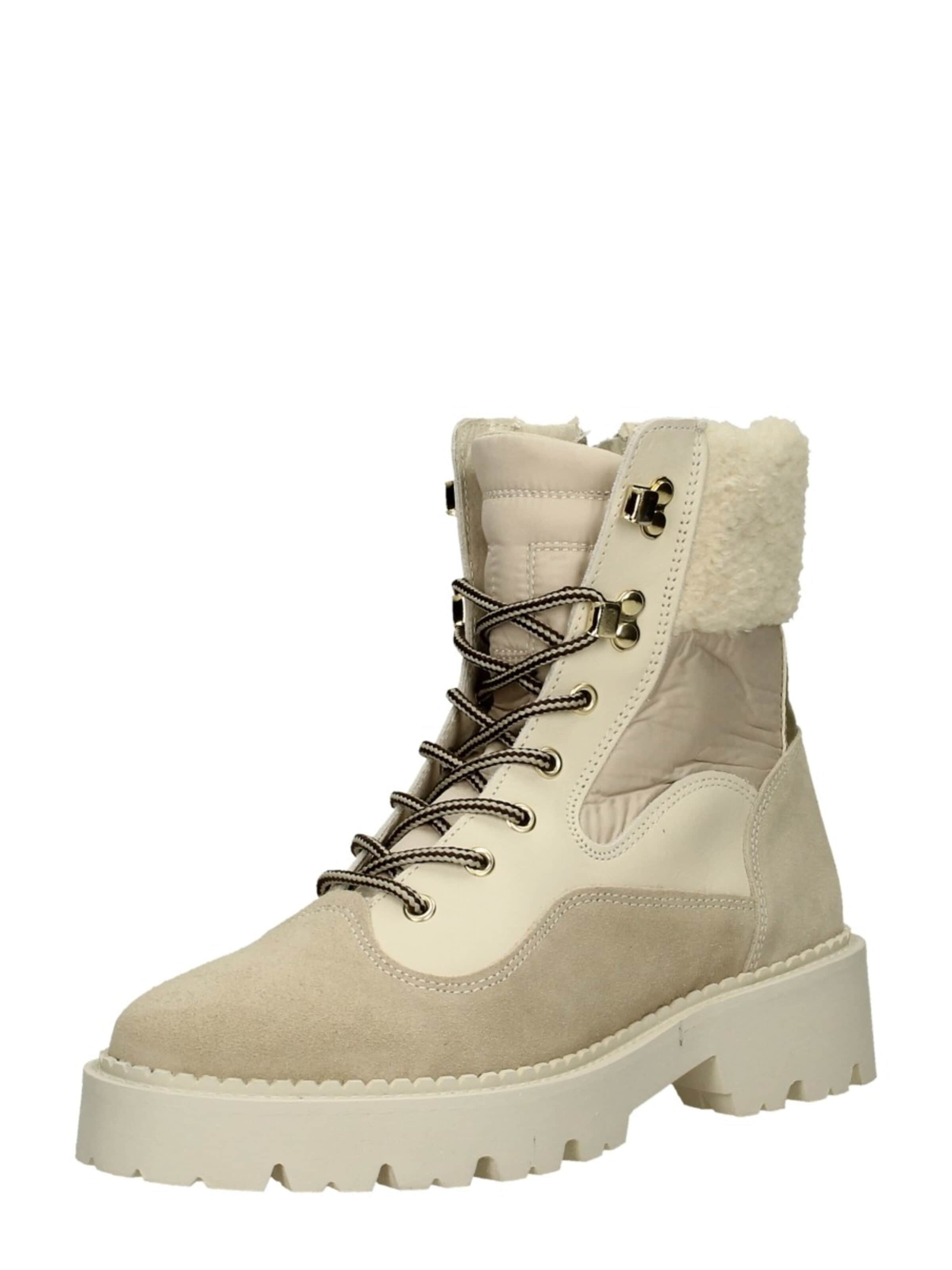 Tango Lace-Up Ankle Boots 'Bee Bold 61' in Beige: front