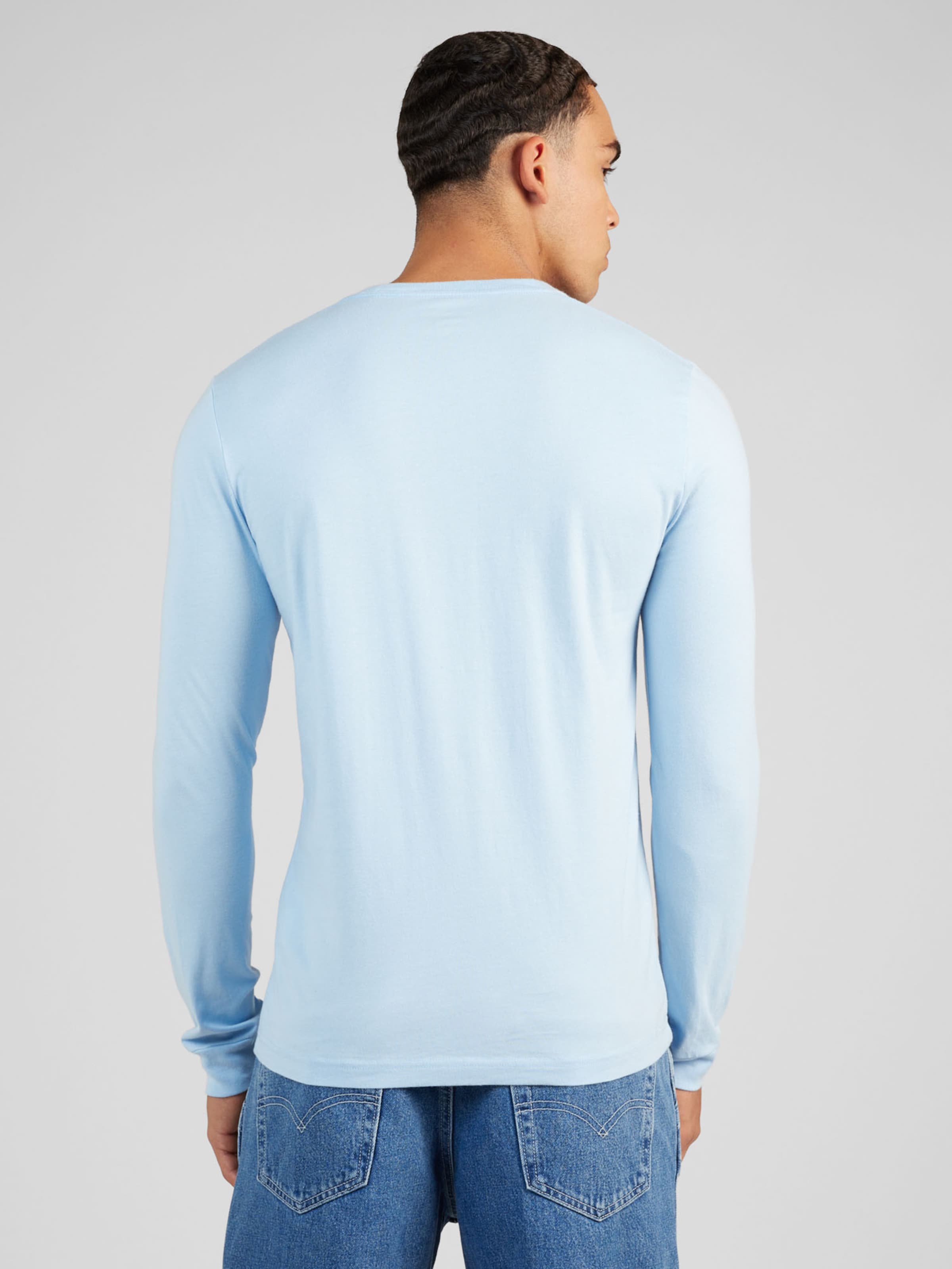 Light blue hollister shirt deals