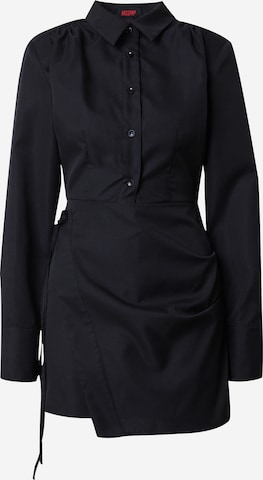 Robe-chemise Misspap en noir : devant