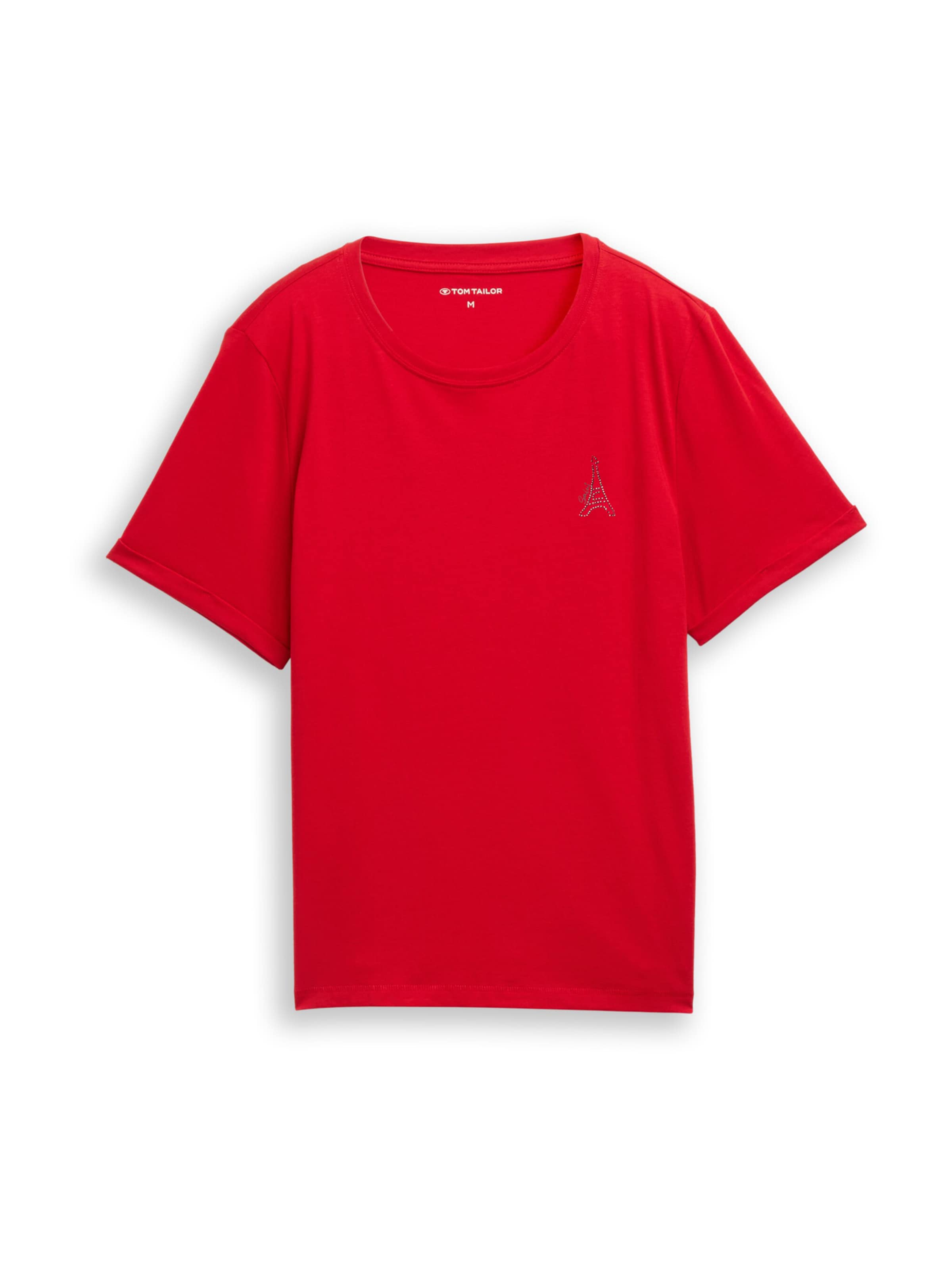 TOM TAILOR Shirt in Red: front