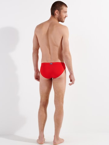HOM Badehose ' Nautical Cup ' in Rot