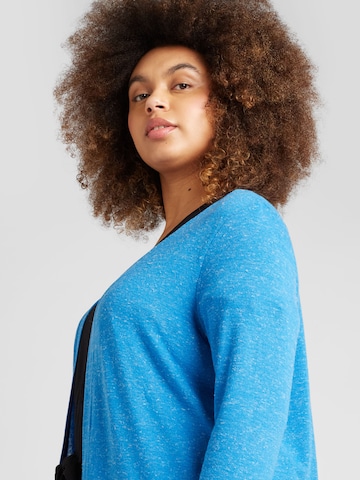 ONLY Carmakoma Knit Cardigan 'NESSA' in Blue