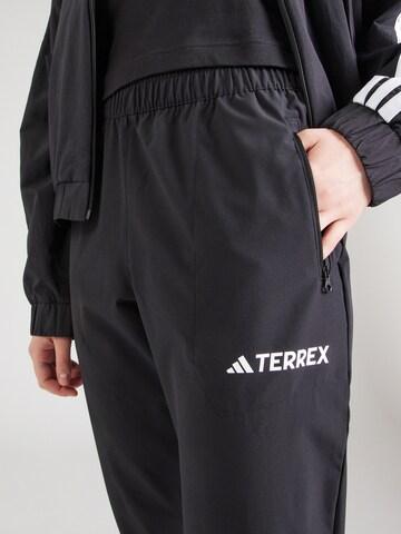 ADIDAS TERREX Regular Outdoor Pants 'ESS' in Black