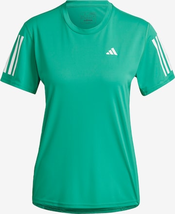 ADIDAS PERFORMANCE Functioneel shirt 'Own the Run' in Groen: voorkant