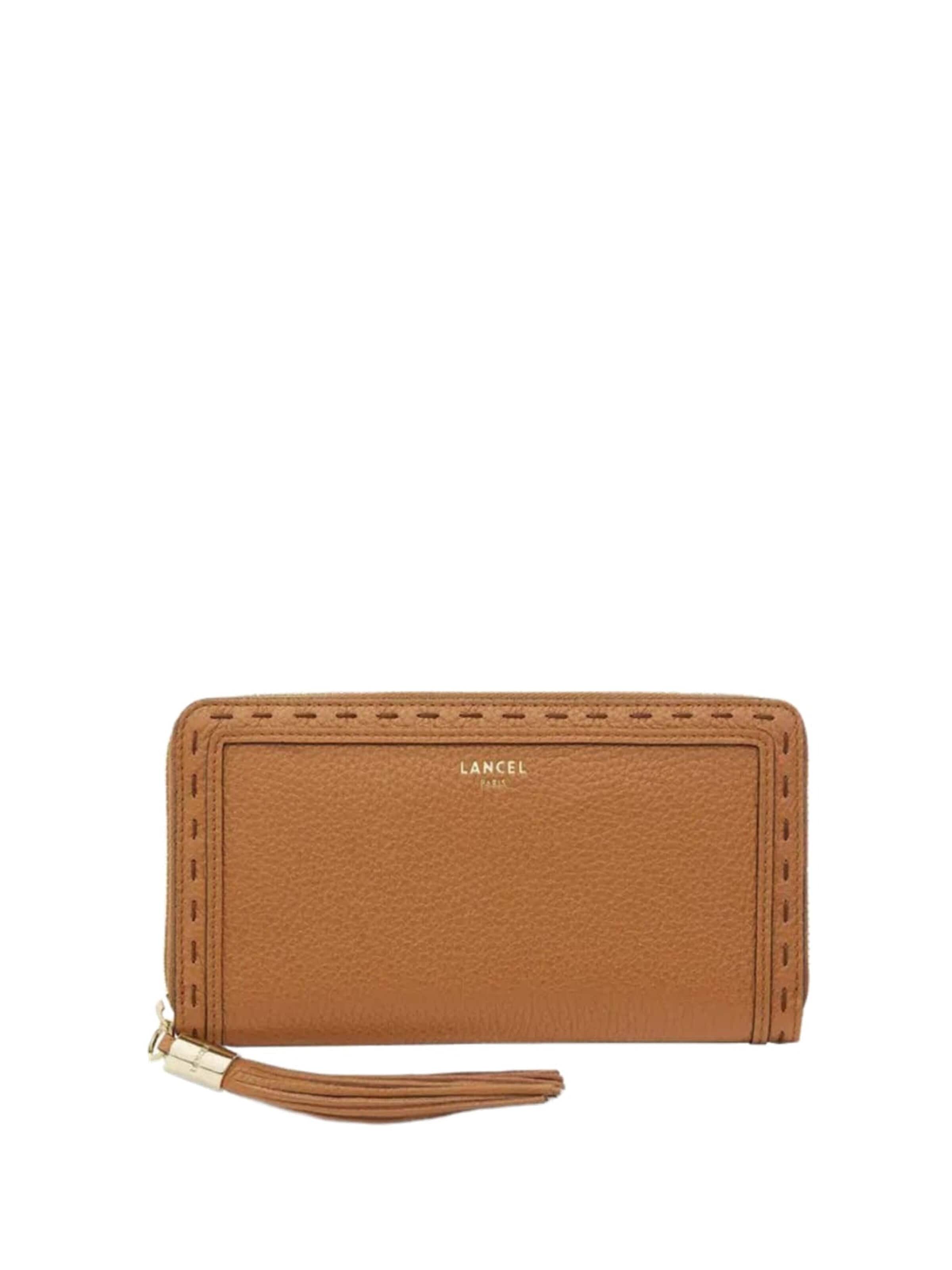 Lancel Wallet 'Lancel Compagnon / Portefeuille 1Er Flirt Camel' in Brown: front