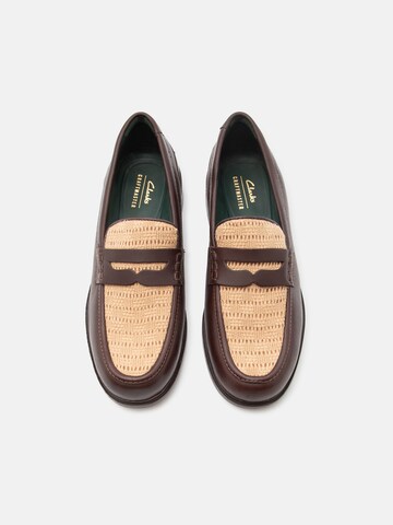 CLARKS Slip-ons 'CraftJames' in Brown: top