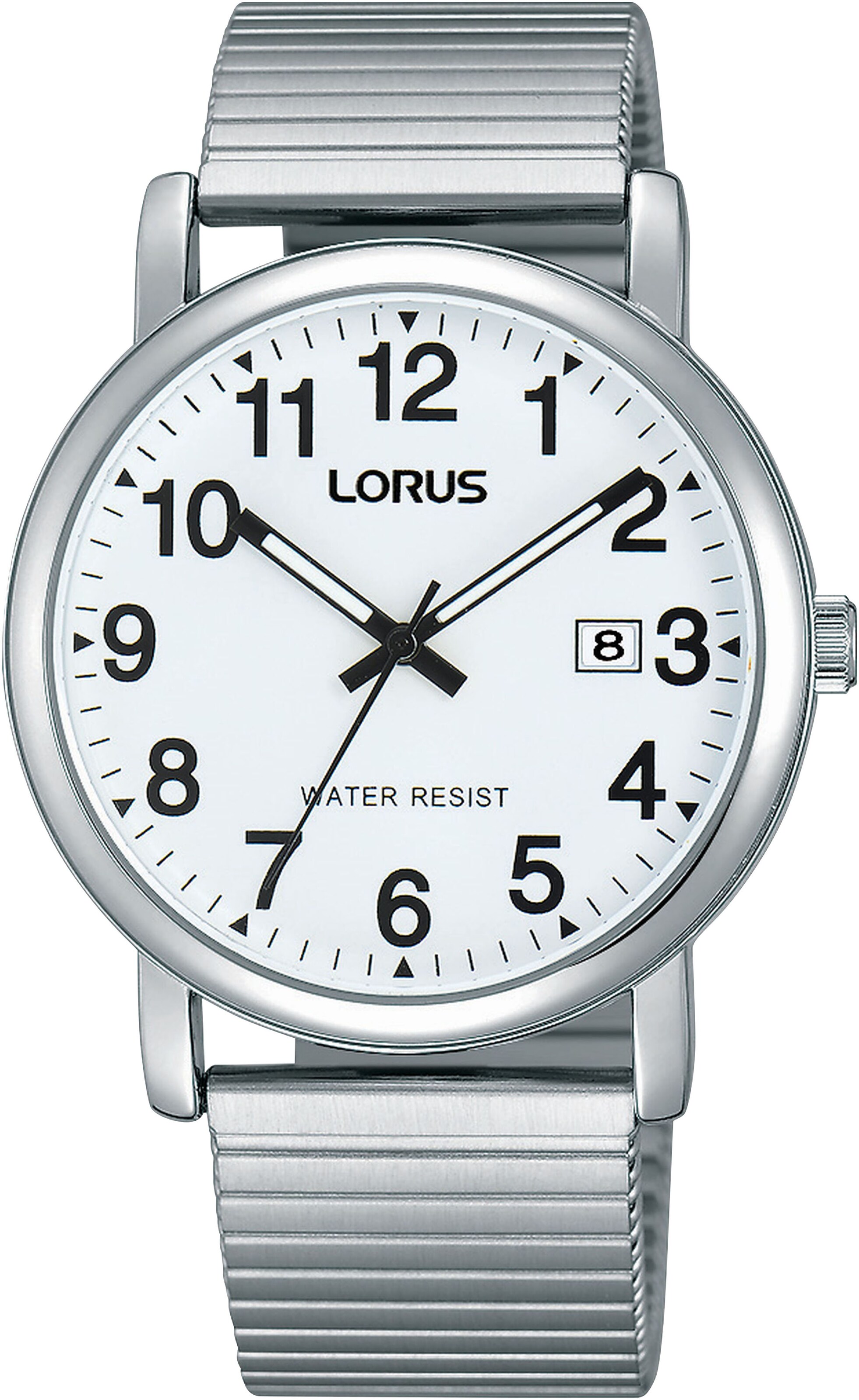 LORUS Analog Watch in Silver: front