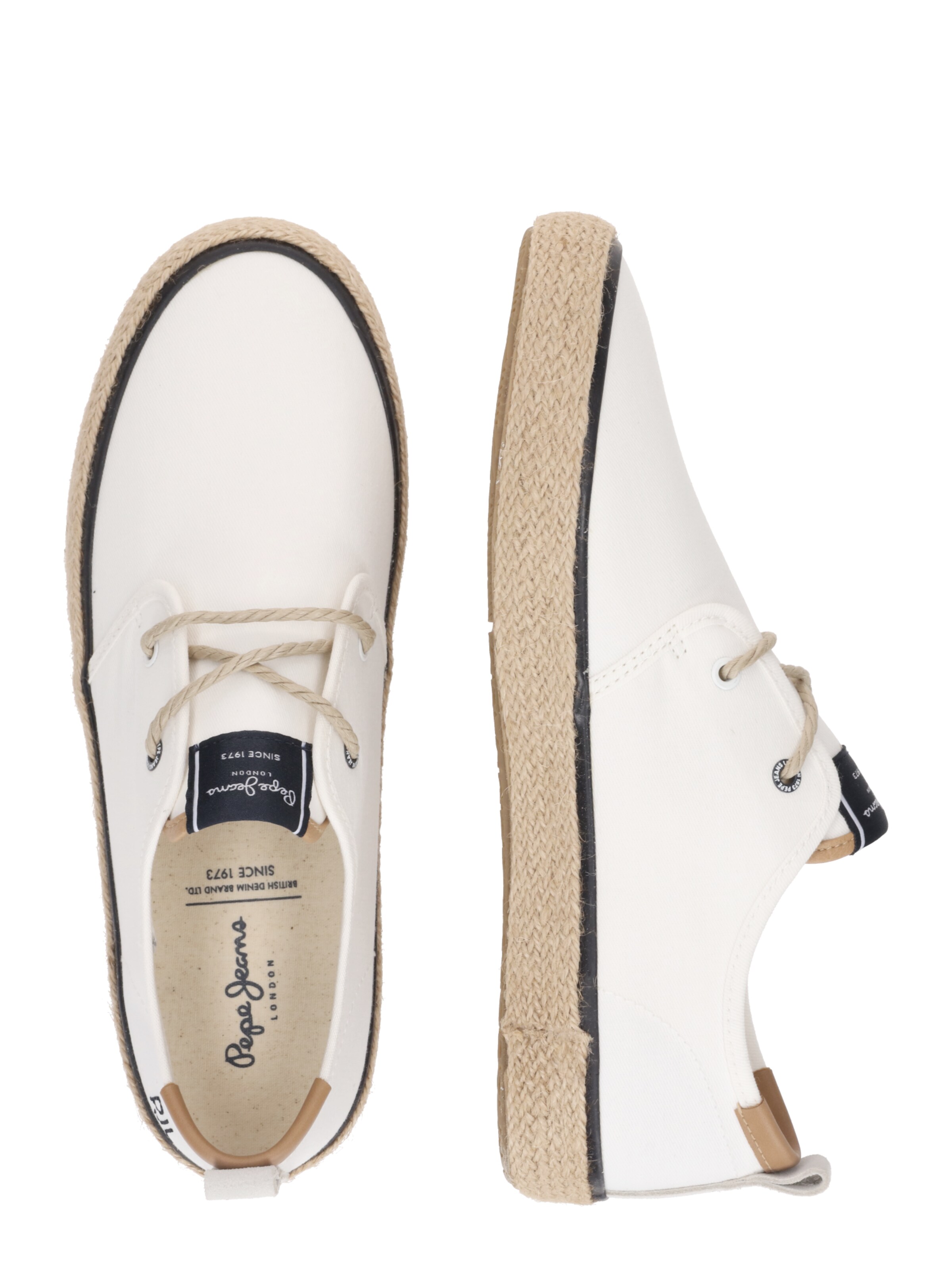Pepe Jeans Espadrillid 'Port Tourists', värv valge