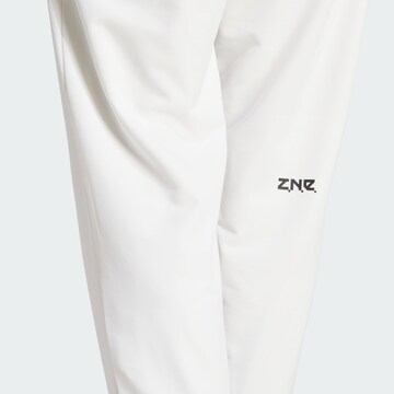 ADIDAS SPORTSWEAR Tapered Sportbroek 'Z.N.E.' in Wit