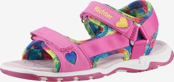 Richter Schuhe Strap Sandals in Pink: front