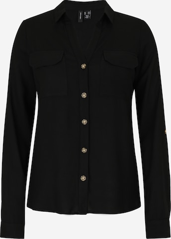 Vero Moda Tall Bluse 'VMBUMPY' in Schwarz: Vorderseite