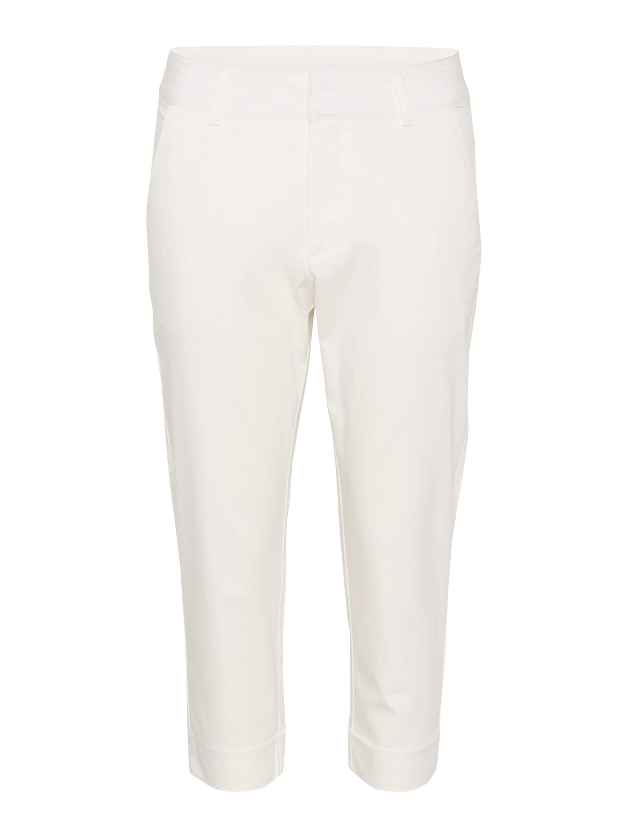 Kaffe Slim fit Trousers 'Lea' in White: front