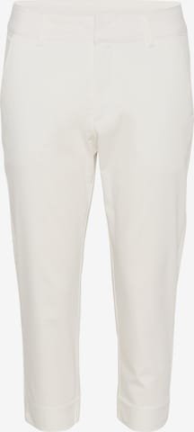 Coupe slim Pantalon 'Lea' Kaffe en blanc : devant