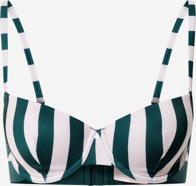 Hunkemöller Bikini gornji dio 'Santa Rosa' u smaragdno zelena / bijela, Pregled proizvoda