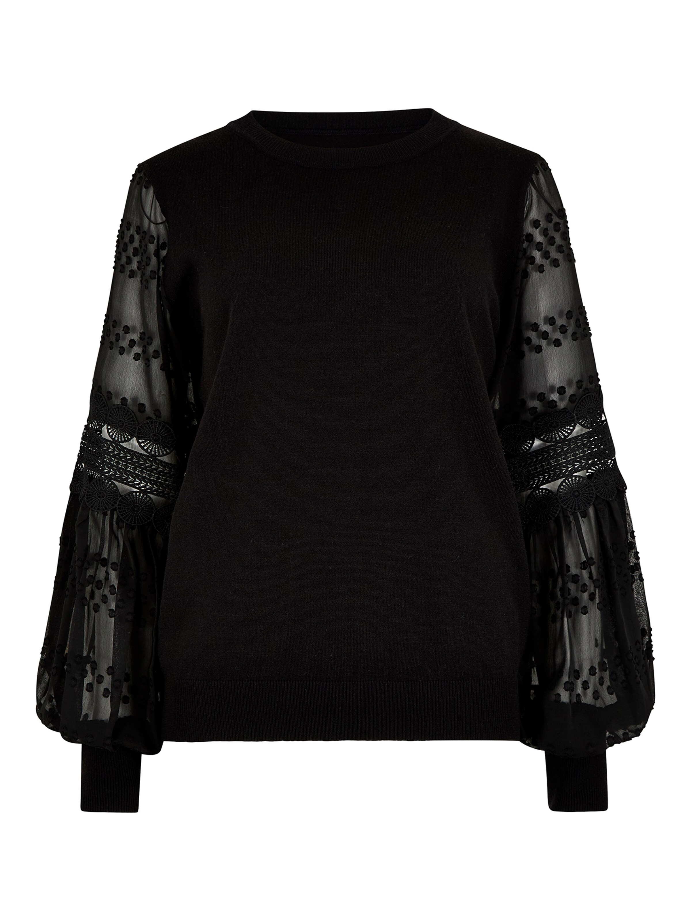 Apricot Sweater in Black: front