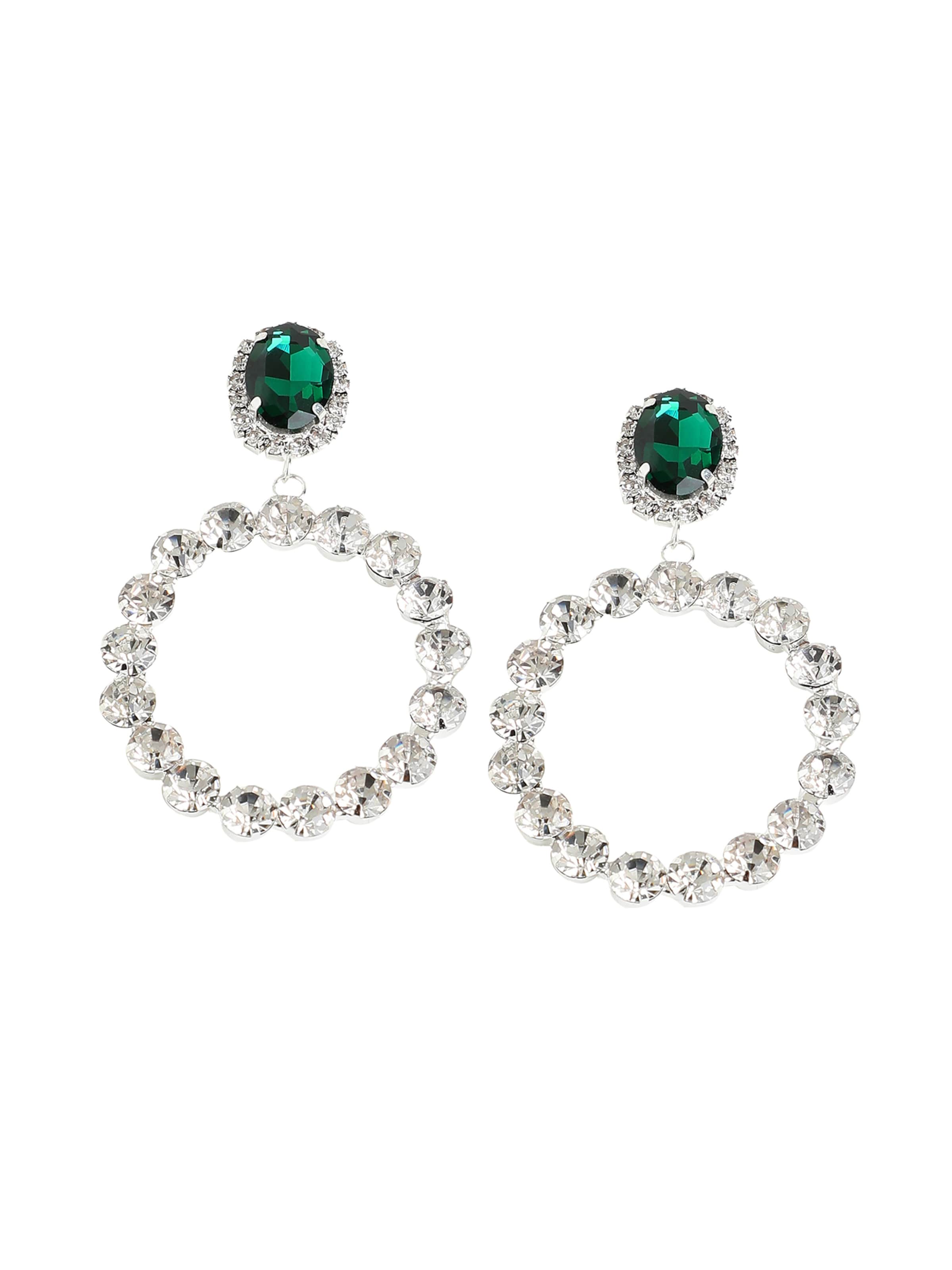 Cercei ' Chanda ' de la SOHI pe argintiu: față