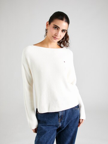 Pull-over TOMMY HILFIGER en beige : devant