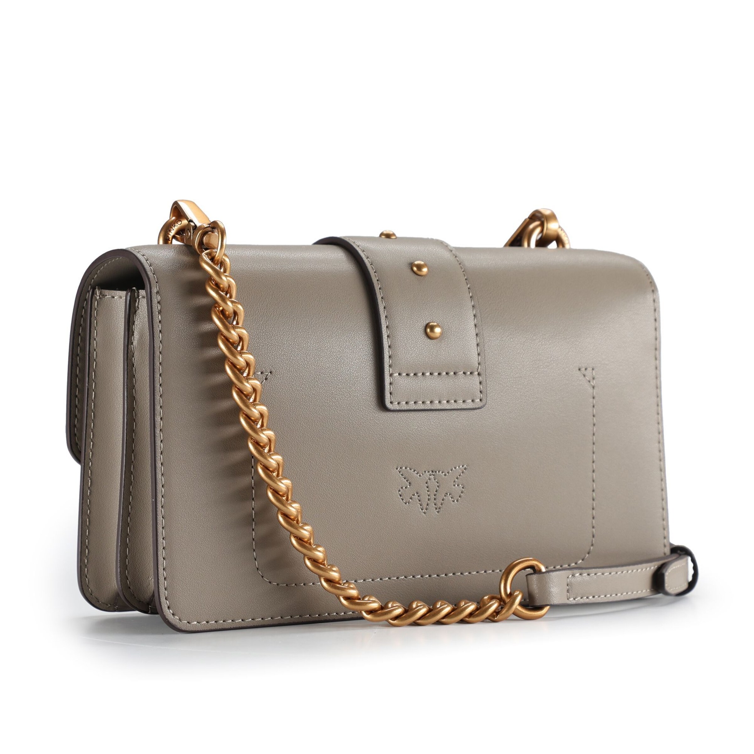 Borsa a tracolla 'Love One' di PINKO in grigio