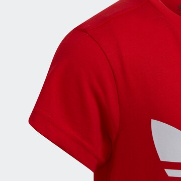 ADIDAS ORIGINALS Shirt 'Adicolor Trefoil' in Rood