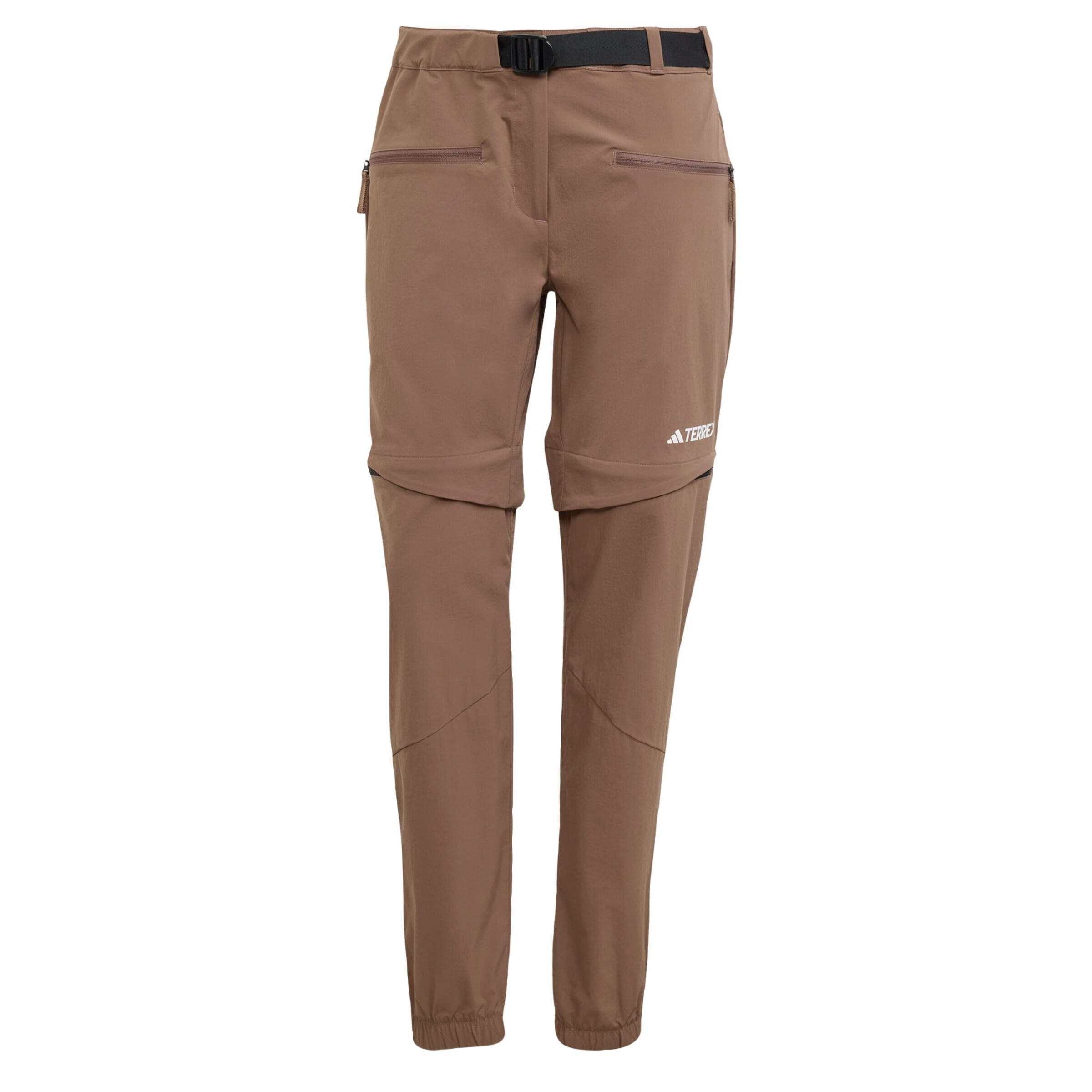 ADIDAS TERREX - Tapered Pantalón de montaña 'Utilitas' en marrón: frente