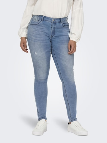 ONLY Carmakoma Skinny Jeans i blå: forside