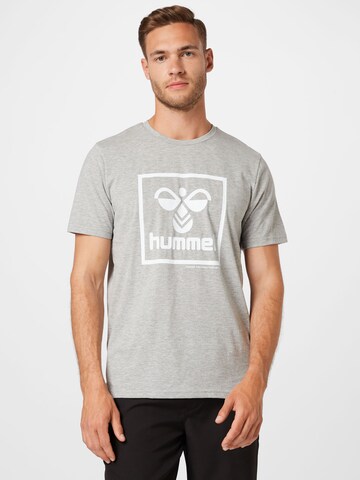 Hummel Functioneel shirt in Grijs: voorkant