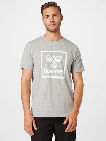 Tricou funcțional de la Hummel pe gri: față