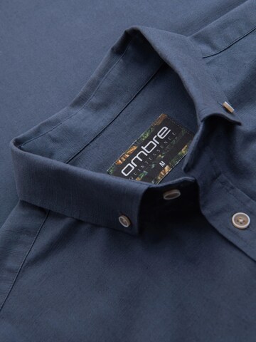 Ombre Regular fit Overhemd in Blauw
